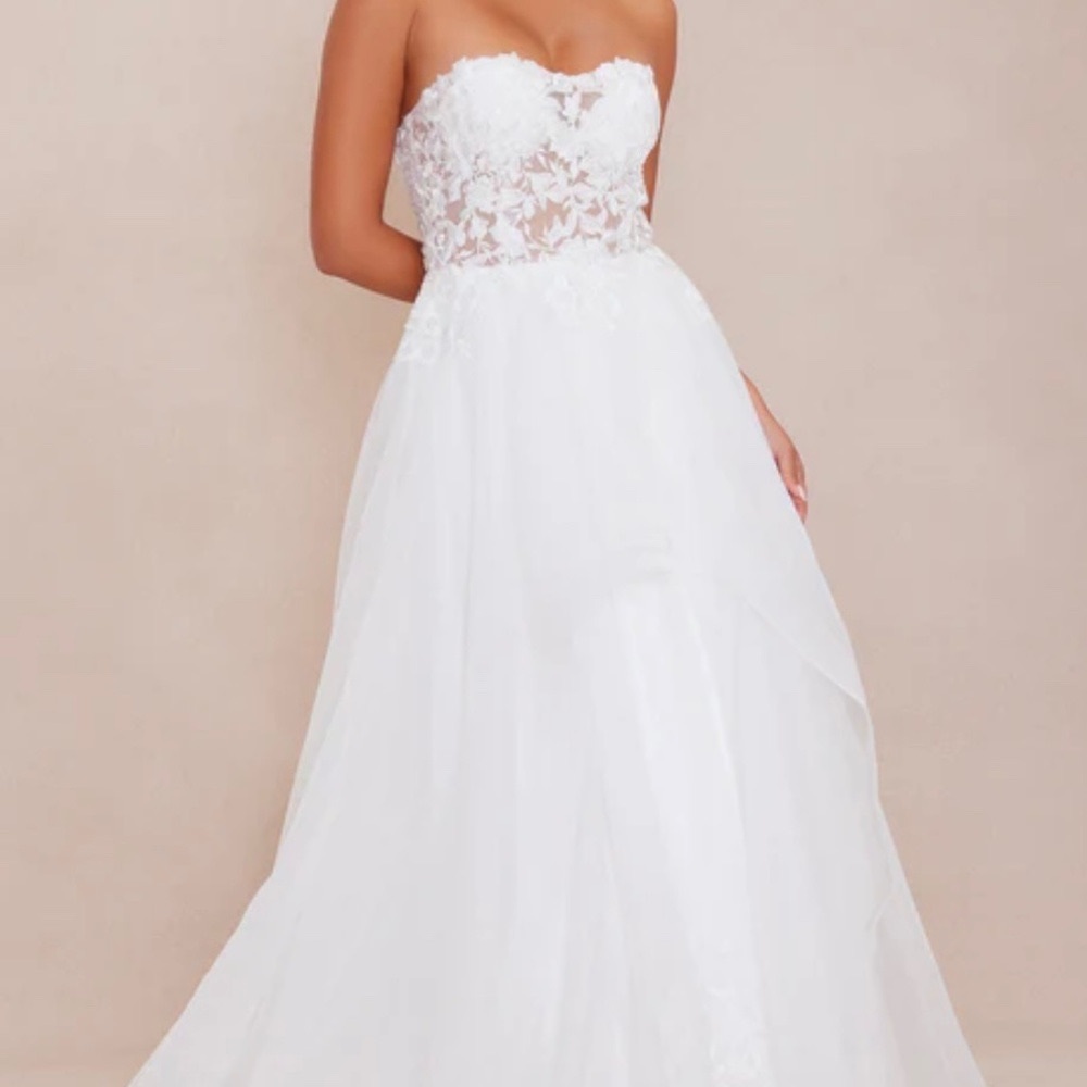 Floral Embroidered Gown